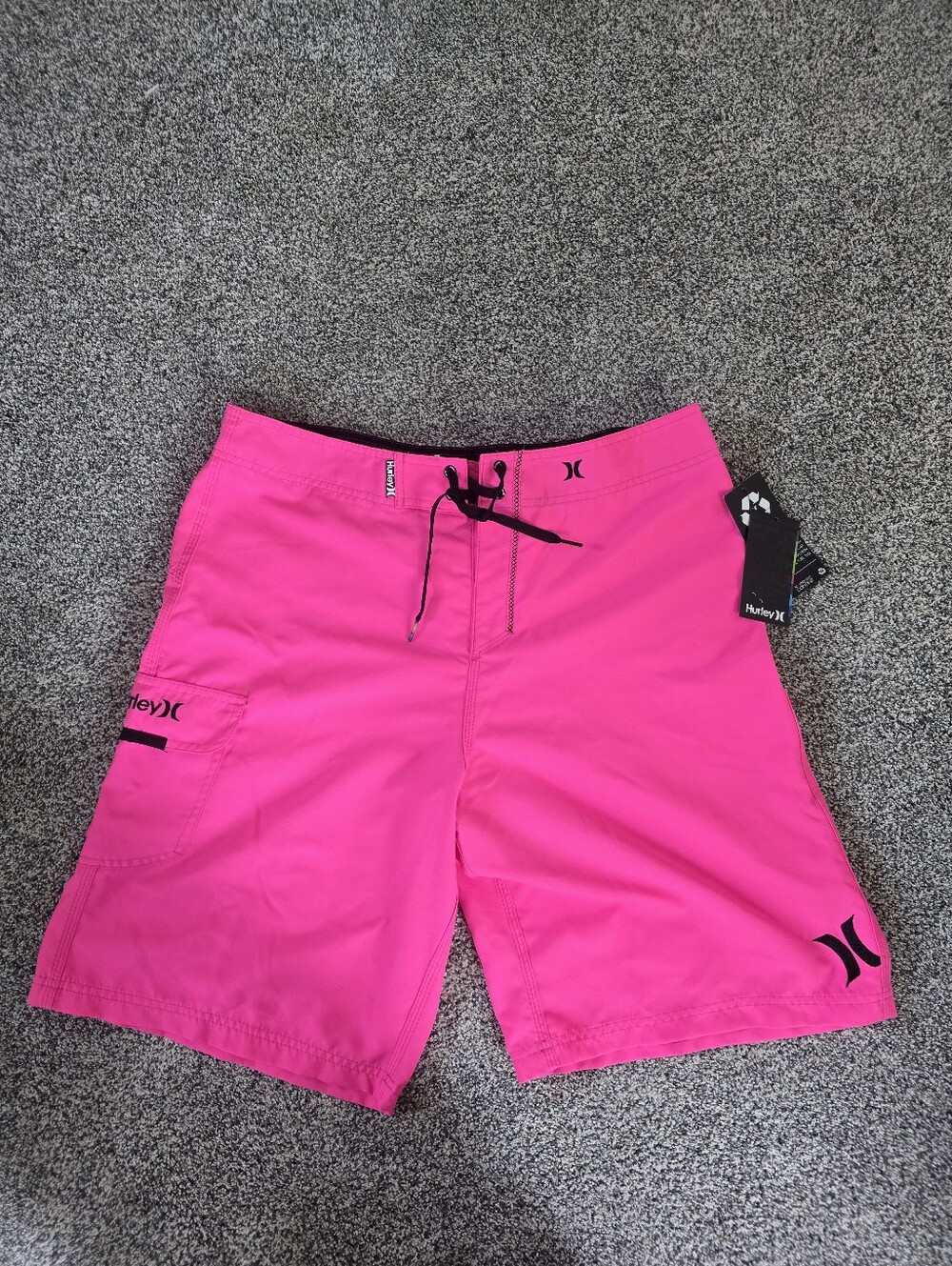 Hurley One & Only Boardshorts Neon Pink 22" Size 36
